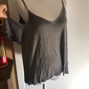 American Eagle medium soft sexy top gray🖤
